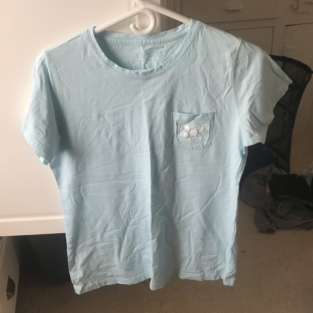 Blue Soccer Vineyard Vines Shirt